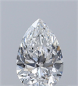 Diamante Natural 0.40 quilates, De pera , Color E, claridad VS1 y certificado GIA
