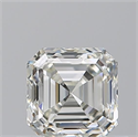 Natural Diamond 0.70 Carats, Asscher with  Cut, J Color, VVS1 Clarity and Certified by GIA