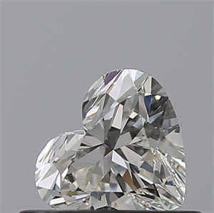 Picture of Natural Diamond 0.43 Carats, Heart with  Cut, H Color, IF Clarity and Certified by GIA
