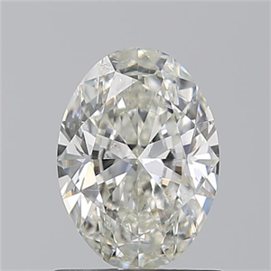 Picture of Natural Diamond 1.01 Carats, Oval with  Cut, I Color, SI2 Clarity and Certified by GIA