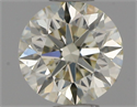 Natural Diamond 0.50 Carats, Round with Excellent Cut, L Color, VS1 Clarity and Certified by IGI