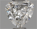 Natural Diamond 0.31 Carats, Heart with  Cut, F Color, SI2 Clarity and Certified by IGI
