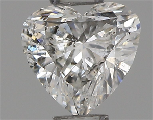 Picture of Natural Diamond 0.31 Carats, Heart with  Cut, F Color, SI2 Clarity and Certified by IGI