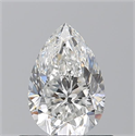Natural Diamond 0.71 Carats, Pear with  Cut, G Color, VS2 Clarity and Certified by GIA