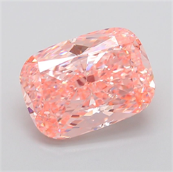 Picture of Lab Grown Diamond 8.13 Carats, CUSHION MODIFIED with  Cut, Fancy Vivid Pink Color, VS1 Clarity and Certified by IGI