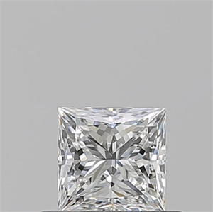 Picture of Natural Diamond 0.50 Carats, Princess with  Cut, F Color, VVS2 Clarity and Certified by GIA