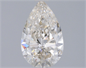 Natural Diamond 1.00 Carats, Pear with  Cut, K Color, SI1 Clarity and Certified by IGI