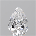 Natural Diamond 0.70 Carats, Pear with  Cut, D Color, SI1 Clarity and Certified by GIA