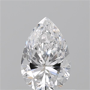 Picture of Natural Diamond 0.70 Carats, Pear with  Cut, D Color, SI1 Clarity and Certified by GIA