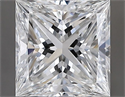 Natural Diamond 1.01 Carats, Princess with  Cut, G Color, VS1 Clarity and Certified by GIA