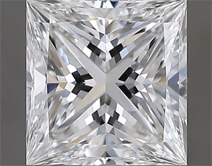 Picture of Natural Diamond 1.01 Carats, Princess with  Cut, G Color, VS1 Clarity and Certified by GIA