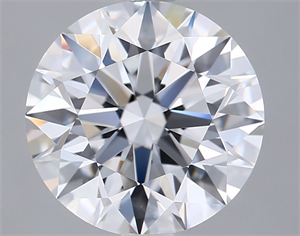 Picture of Lab Grown Diamond 2.71 Carats, Round with Ideal Cut, D Color, VVS1 Clarity and Certified by IGI