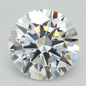 Picture of Lab Grown Diamond 3.02 Carats, Round with Excellent Cut, D Color, VVS2 Clarity and Certified by GIA