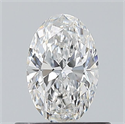 Natural Diamond 0.51 Carats, Oval with  Cut, E Color, VS2 Clarity and Certified by GIA
