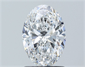 Natural Diamond 1.21 Carats, Oval with  Cut, D Color, VVS1 Clarity and Certified by GIA