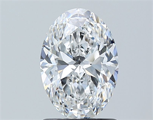 Picture of Natural Diamond 1.21 Carats, Oval with  Cut, D Color, VVS1 Clarity and Certified by GIA