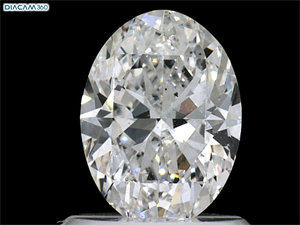 Picture of Natural Diamond 1.00 Carats, Oval with  Cut, E Color, VS2 Clarity and Certified by GIA