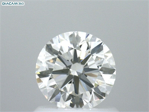 Picture of Natural Diamond 0.94 Carats, Round with Excellent Cut, H Color, VS2 Clarity and Certified by GIA