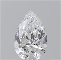 Natural Diamond 0.87 Carats, Pear with  Cut, D Color, SI1 Clarity and Certified by GIA