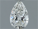 Natural Diamond 0.50 Carats, Pear with  Cut, G Color, VS2 Clarity and Certified by GIA