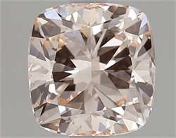 Picture of Lab Grown Diamond 1.50 Carats, CUSHION MODIFIED with  Cut, Fancy Intense Pink Color, VVS2 Clarity and Certified by IGI