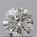 Natural Diamond 0.58 Carats, Round with Excellent Cut, H Color, VVS2 Clarity and Certified by IGI