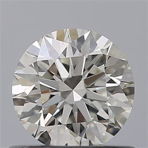 Picture of Natural Diamond 0.58 Carats, Round with Excellent Cut, H Color, VVS2 Clarity and Certified by IGI