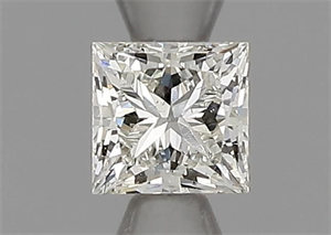 Picture of Natural Diamond 0.33 Carats, Princess with  Cut, L Color, VS2 Clarity and Certified by GIA