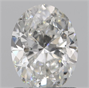 Natural Diamond 0.19 Carats, Oval with  Cut, G Color, SI2 Clarity and Certified by GIA