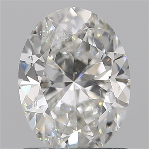 Picture of Natural Diamond 0.19 Carats, Oval with  Cut, G Color, SI2 Clarity and Certified by GIA