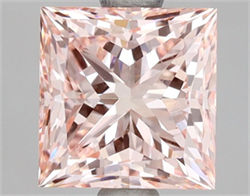 Picture of Lab Grown Diamond 2.53 Carats, Princess with  Cut, Fancy Intense Pink Color, VS1 Clarity and Certified by IGI