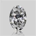 Natural Diamond 0.45 Carats, Oval with  Cut, D Color, SI1 Clarity and Certified by GIA
