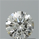Natural Diamond 0.40 Carats, Round with Excellent Cut, H Color, VVS2 Clarity and Certified by IGI