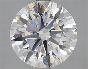 Picture of Lab Grown Diamond 3.62 Carats, Round with Ideal Cut, D Color, VVS1 Clarity and Certified by IGI