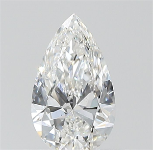 Picture of Natural Diamond 0.40 Carats, Pear with  Cut, F Color, SI2 Clarity and Certified by GIA
