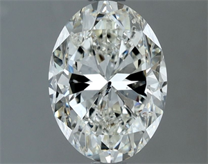 Picture of Natural Diamond 1.50 Carats, Oval with  Cut, G Color, SI2 Clarity and Certified by IGI