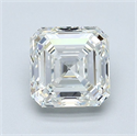 Natural Diamond 1.52 Carats, Asscher with  Cut, I Color, VS2 Clarity and Certified by GIA