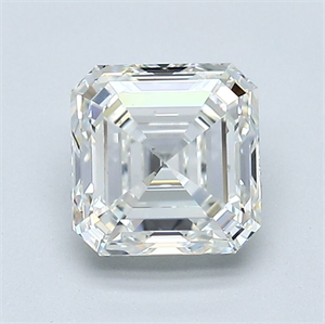 Picture of Natural Diamond 1.52 Carats, Asscher with  Cut, I Color, VS2 Clarity and Certified by GIA