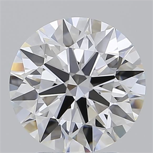 Picture of Lab Grown Diamond 2.51 Carats, Round with Ideal Cut, D Color, IF Clarity and Certified by IGI