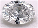 Diamante Natural 1.71 quilates, Ovalado , Color D, claridad SI2 y certificado HRD