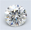 Natural Diamond 2.34 Carats, Round with Excellent Cut, G Color, VS2 Clarity and Certified by GIA