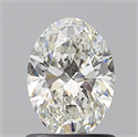 Natural Diamond 0.90 Carats, Oval with  Cut, H Color, VS1 Clarity and Certified by GIA