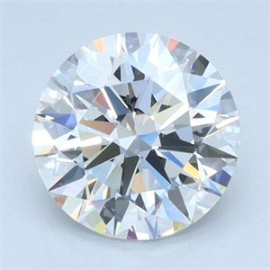 Picture of Lab Grown Diamond 1.13 Carats, Round with Ideal Cut, D Color, VS2 Clarity and Certified by IGI