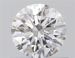Picture of Natural Diamond 0.55 Carats, Round with Excellent Cut, D Color, SI1 Clarity and Certified by GIA