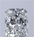 Natural Diamond 0.52 Carats, Radiant with  Cut, F Color, IF Clarity and Certified by GIA