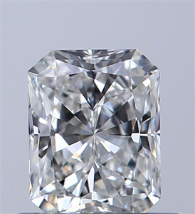 Picture of Natural Diamond 0.52 Carats, Radiant with  Cut, F Color, IF Clarity and Certified by GIA