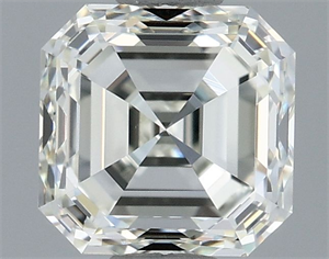 Picture of Natural Diamond 1.02 Carats, Asscher with  Cut, J Color, VVS2 Clarity and Certified by IGI