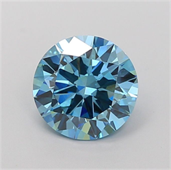 Picture of Lab Grown Diamond 2.04 Carats, Round with Excellent Cut, Fancy Vivid Blue Color, VS2 Clarity and Certified by IGI