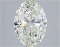 Diamante Natural 3.01 quilates, Ovalado , Color J, claridad IF y certificado IGI