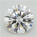 Lab Grown Diamond 2.00 Carats, Round with Excellent Cut, E Color, FL Clarity and Certified by IGI